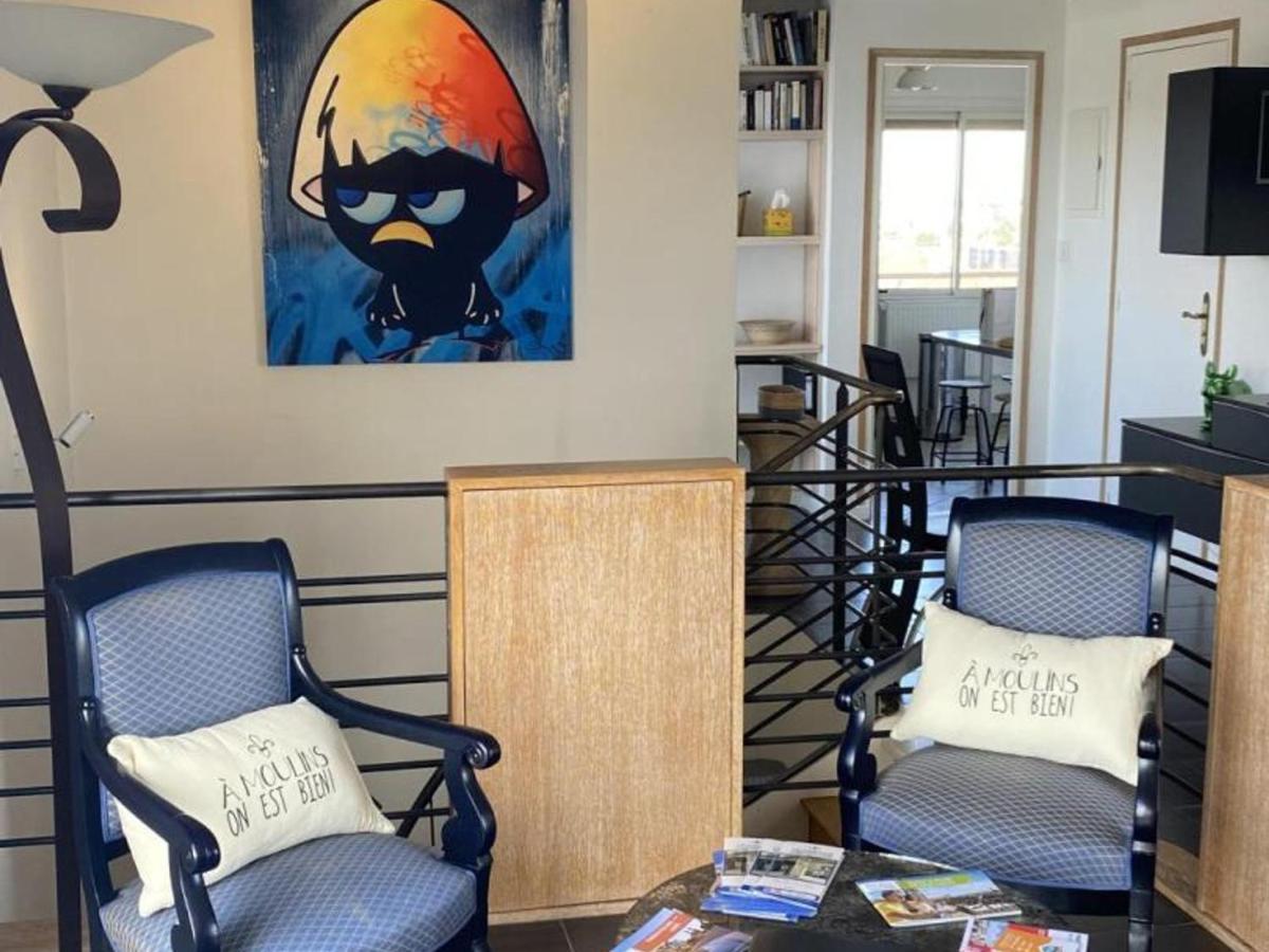 Appartement Panoramique Au Centre De Moulins Avec Terrasse, 2 Chambres, Et Equipements Modernes - Fr-1-489-412 エクステリア 写真